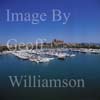 GW17260-50 = Birds eye view of Palma Boat Show 2004 + Palma Cathedral ( Sal Nutic Internacional Palma 2004 ), Palma de Mallorca, Balearic Islands, Spain.